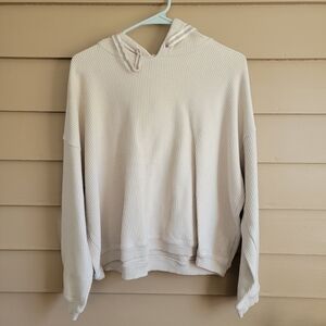 Aerie Lightweight Hoodie Sweater in Sand